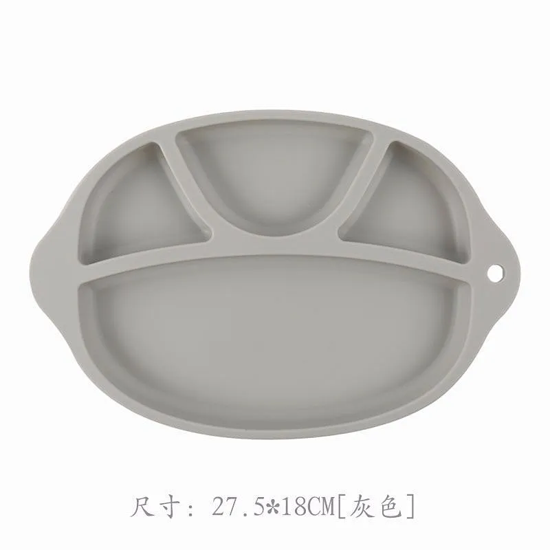 2019 Food Grade  customer kids round baby silicone placemat