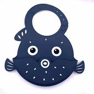 Hot sale custom bpa free print silicone bibs with plain style