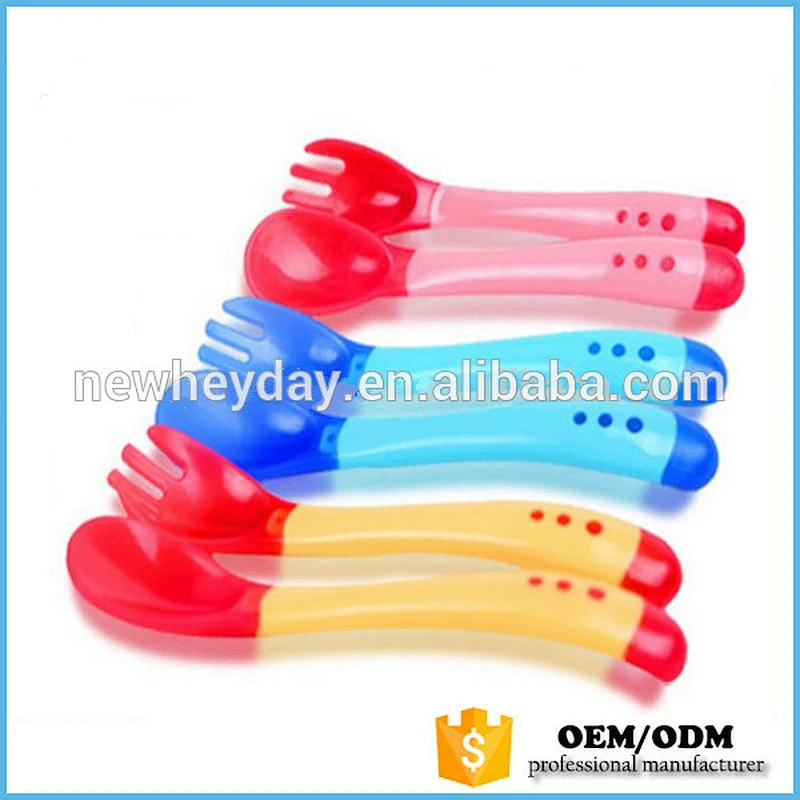 Mini Silicone Spoon and Fork Gift Set for Baby