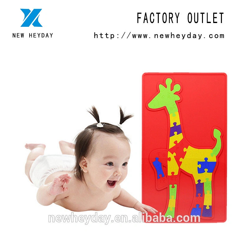 Educational Child Toys Silicone sjigsaw puzzle