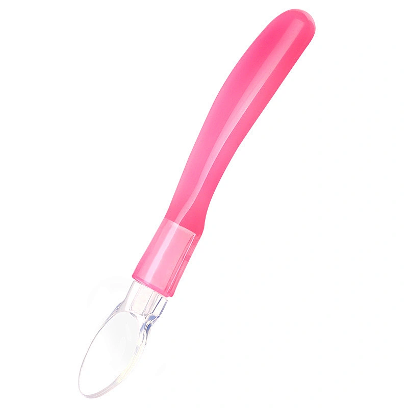 food grade silicone baby spoon  and fork set in plastic box design  custom