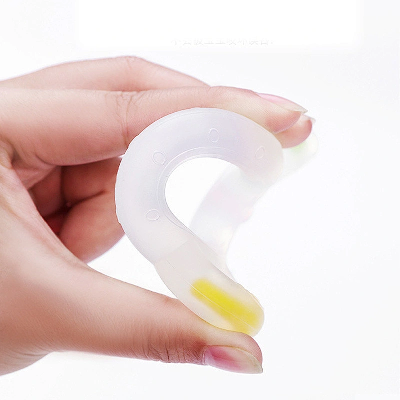 Creative silicone teether Baby Teething Ring silicone  Chewie Teether Sensory  ring teether  Gift Toy