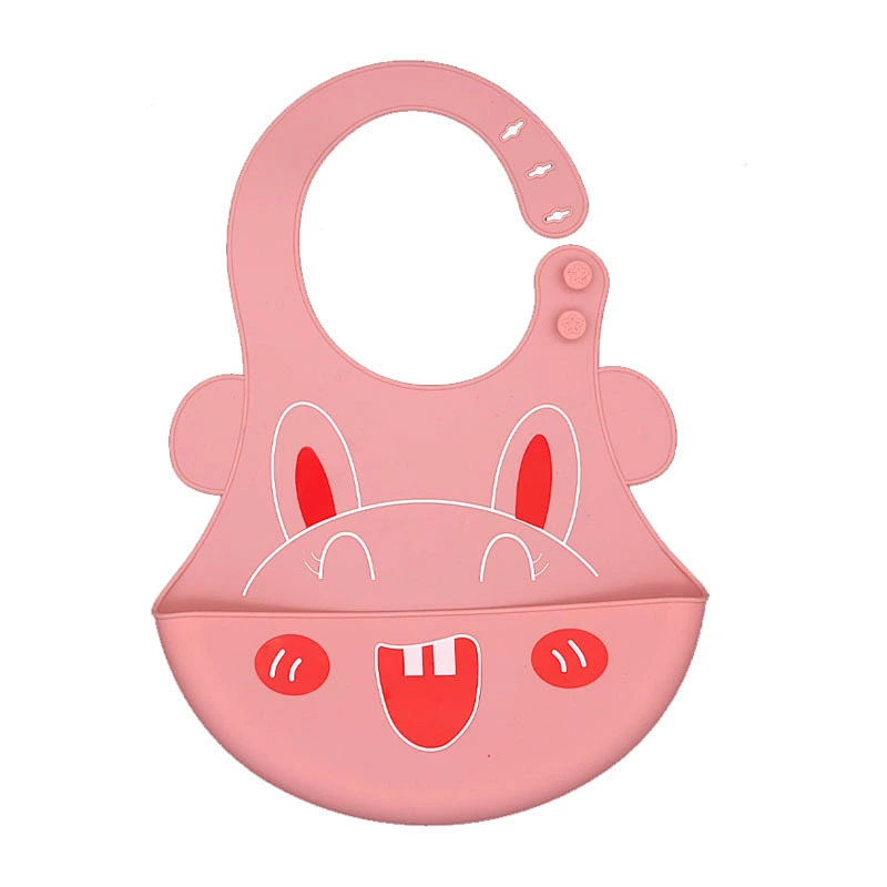 oem Soft,Foldable Silicone Baby Bib  fda waterproof Hook Waterproof - White baby lace bib