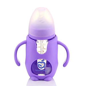 China factory custom new arrival  innovative   plastic silicone baby feeding water  bottle  logo