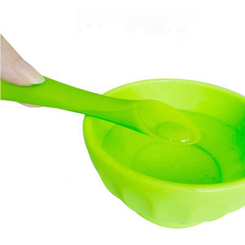 BPA free Silicone Soft-Tip First Stage Baby Training Spoon Teether