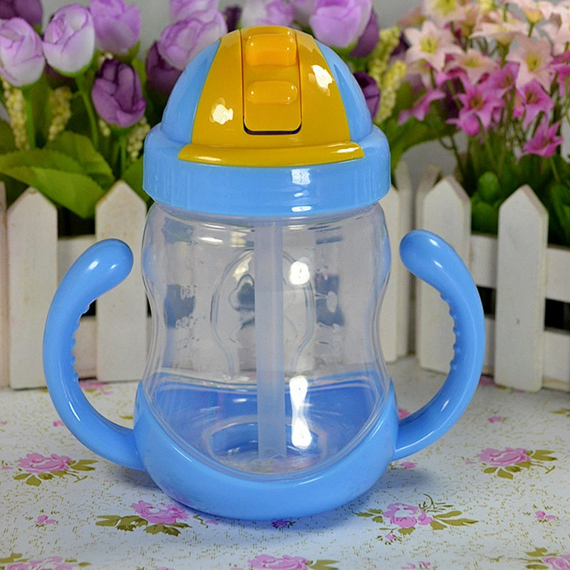 china bottle Manufacturer baby water cup to promote  gifts PP leak-proof straw cup Children learn to drink cup baby water bottle