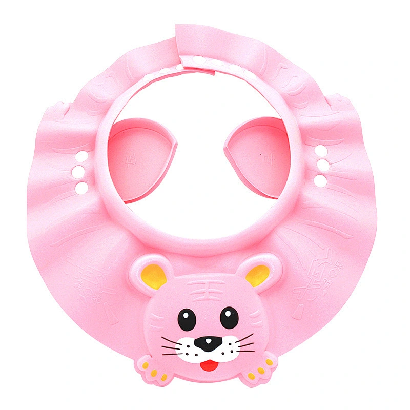Factory  Custom kids  cartoon  animal pvc waterproof EVA  eco friendly hat cap for kids  shower cap