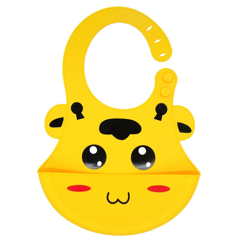 new baby bibs  pack Adjustable blank  cartoon printed    logo  cute bib with Food Catcher waterproof