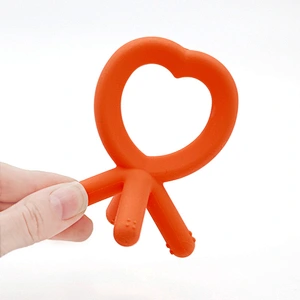 kid teether 100% Food Grade  Silicone  Baby Soft-Tip Training Teether  toy  factory custom
