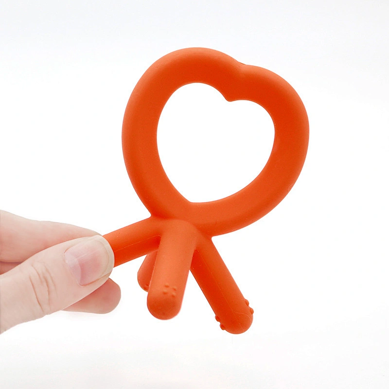 kid teether 100% Food Grade  Silicone  Baby Soft-Tip Training Teether  toy  factory custom