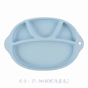 2019 Food Grade  customer kids round baby silicone placemat