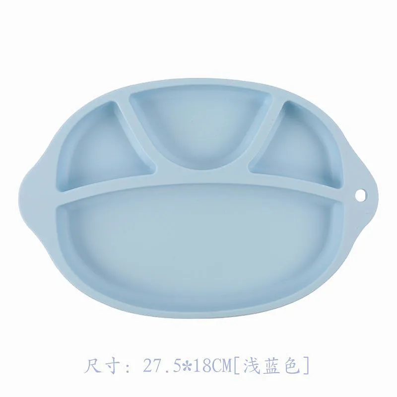 2019 Food Grade  customer kids round baby silicone placemat