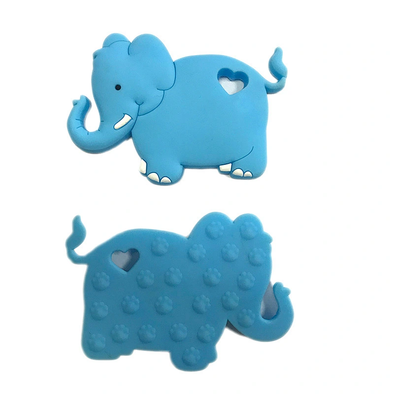 BPA free silicone  Baby  Molar Stick Child Silicone soft Teether Elephant Modeling Teething Toy Newborn Soother