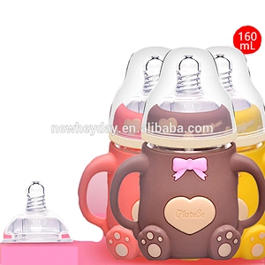 Factory custom wide neck  baby bottle silicone nipples