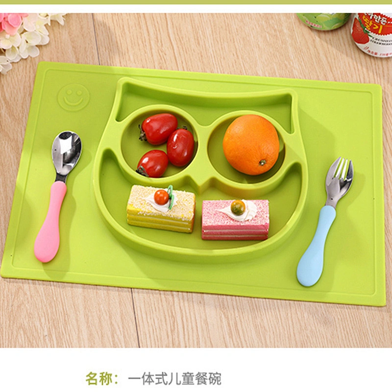 factory custom  silicone baby food plate  children's plate patient plate