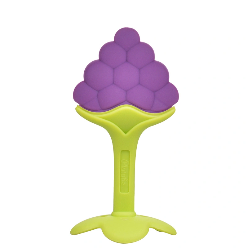 Hot Selling new  silicone baby teether fruit pattern custom