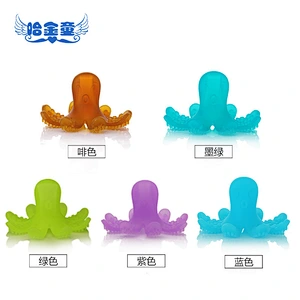 100% BPA Free Silicone Baby octopusTeether Soothing Pain Relief,Infant Teething Toy,Silicone Baby Octopus Teeth Toy