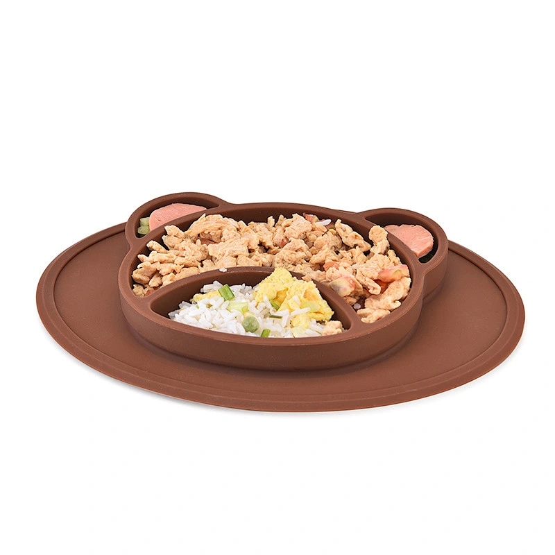 custom feeding  baby silicone   Cartoon animal shaped bowl  suction   Tableware for  Toddlers