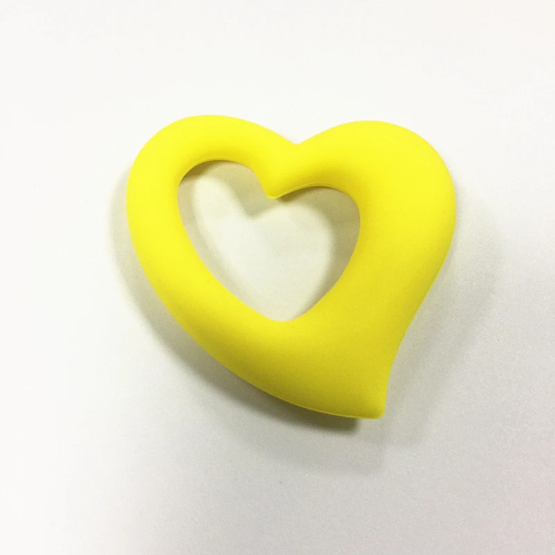 BPA Free Silicone  hart-shaped  Teething Nursing Breastfeeding Chewable Necklace Baby baby feet pendant necklace