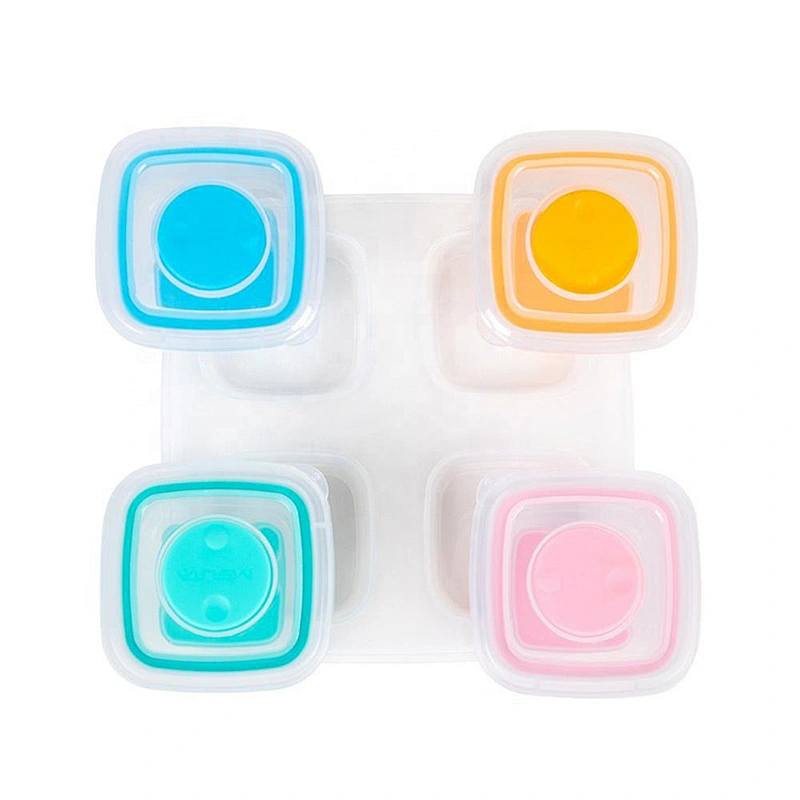 BPA Free  new design Microwavable  baby blocks food storage containers  for baby
