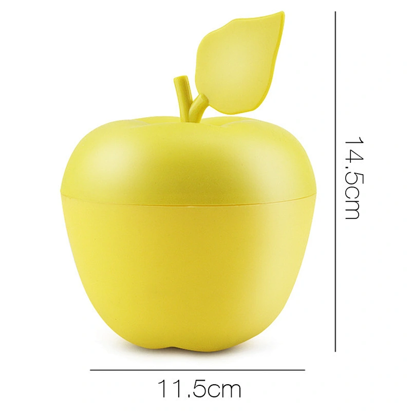 factory custom apple shape silicone baby food storage  cover bowl  storage  food baby snack  bowl with cover