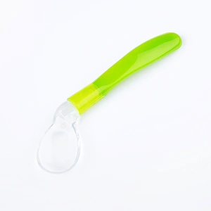newest design  cute silicone spoon   bend   spoon  for baby