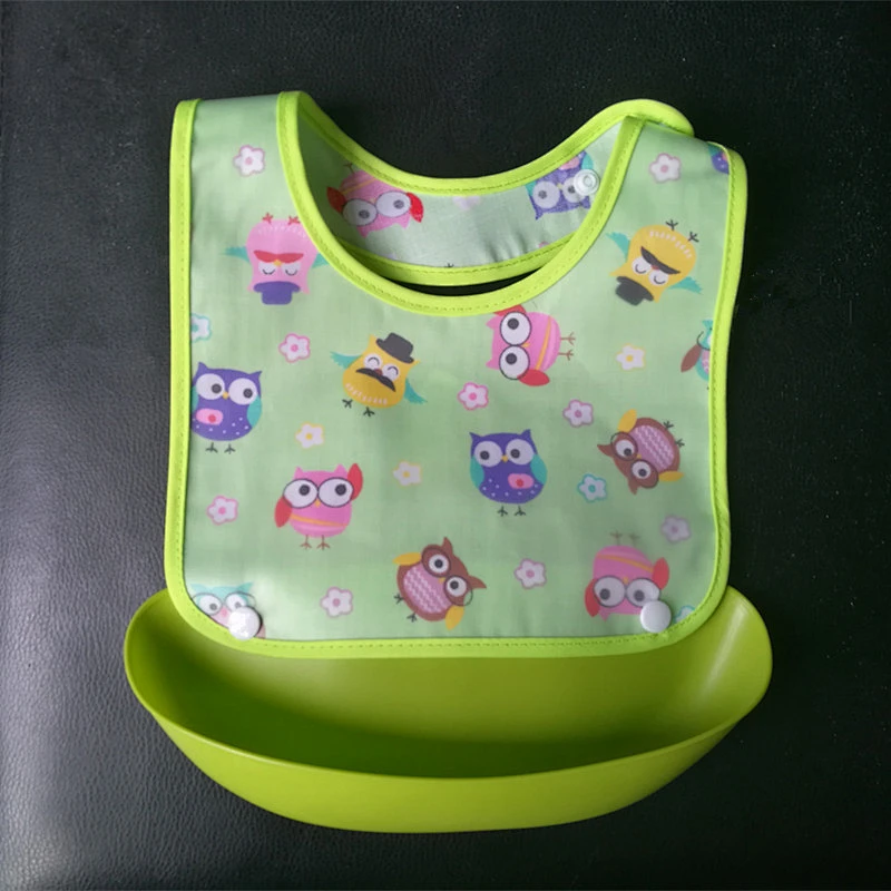 custom eco friendly Food grade baby bibs silicone printed disposable adult bibs packaging box