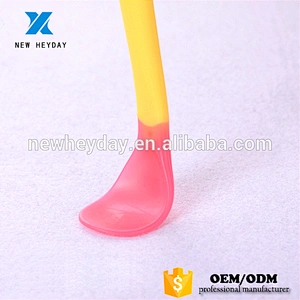 Temperature Color changing Silicone baby  kids fork knife and spoon set