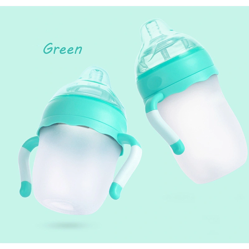 Food Grade Silicone baby  feeding bottle With Nipple