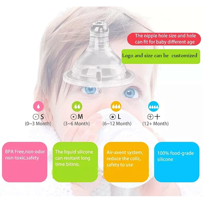 Food grade  foldable silicone teether and soft baby nipple teether