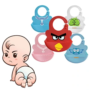 Silicone Eco-friendly Newborn Baby Bandana Drool Bibs Baby Products Feeding For Infant