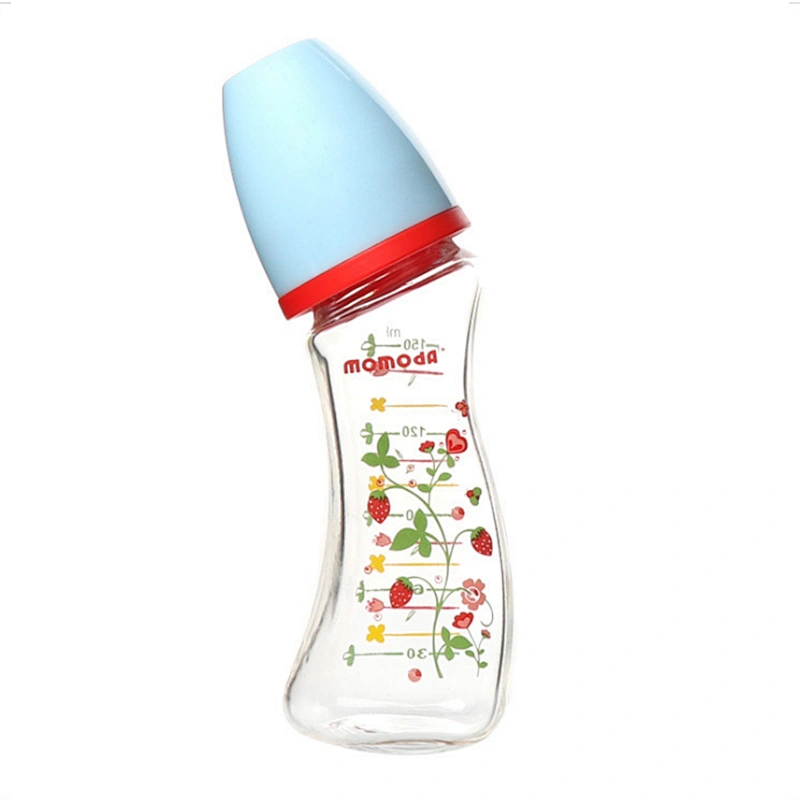 latest design 45 degree glass  milk baby bottles  1 litre