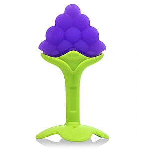 Lovely food Grade  Silicone training Teether toy  baby  fruit teether