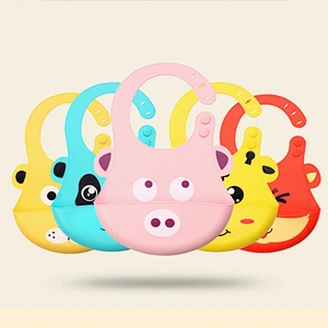 OEM Reusable 100% Food Grade Silicone Bandana Bibs Baby Feeding For Infant