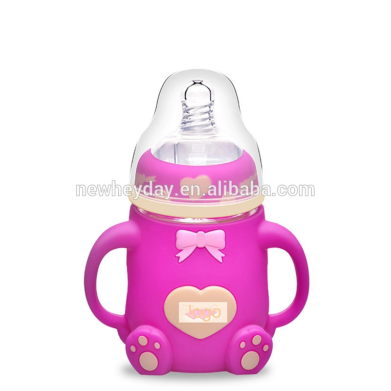 Factory custom wide neck  baby bottle silicone nipples