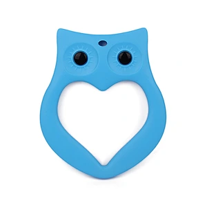 factory wholesale custom New Owl Shaped Silicone Bulk Baby Teething Teether Toy