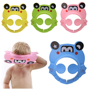 custom adjustable baby shower cap   bath hair shower woman   cap silicone  plastic