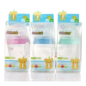 204mL  plastic  pravite label baby milk bottle  nipple feeding bottle