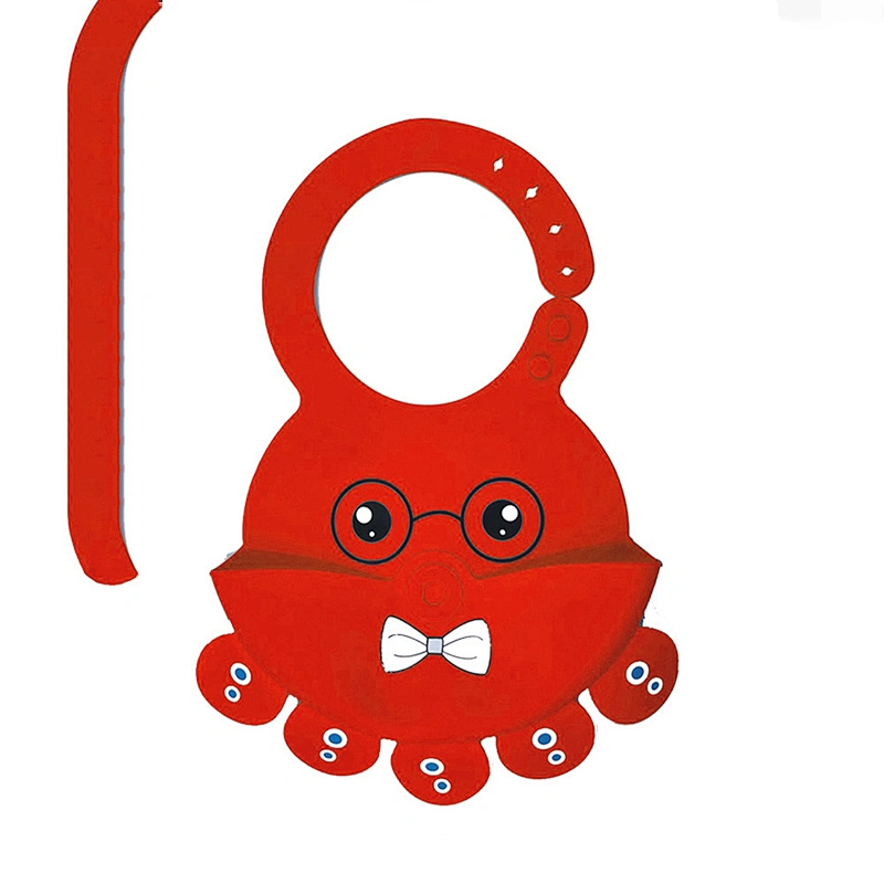 Hot sale custom bpa free print silicone bibs with plain style