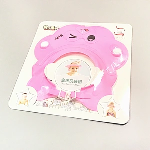custom  tpe pp abs Baby Shower Waterproof  Cap  Infants Shampoo Shield Bathing Protector Adjustable Visor  Sun Hat forkids