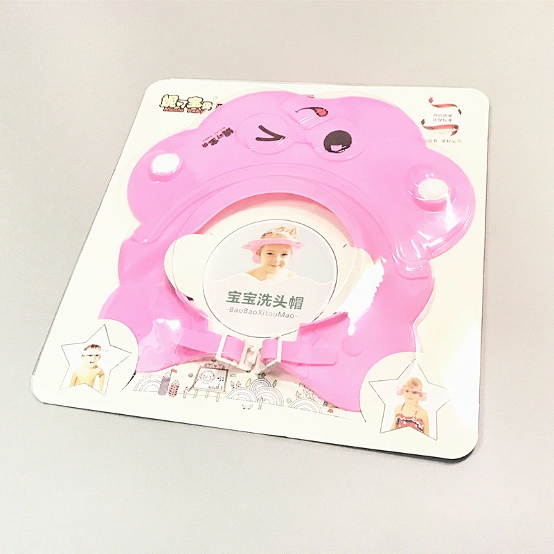 custom  tpe pp abs Baby Shower Waterproof  Cap  Infants Shampoo Shield Bathing Protector Adjustable Visor  Sun Hat forkids