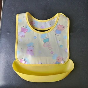 custom eco friendly Food grade baby bibs silicone printed disposable adult bibs packaging box