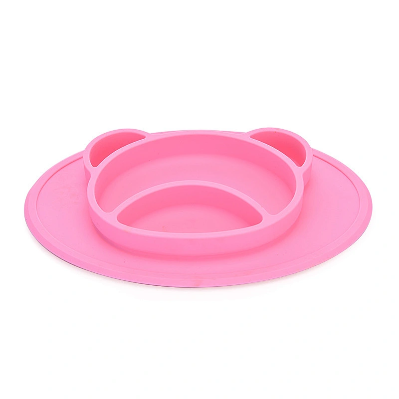 custom feeding  baby silicone   Cartoon animal shaped bowl  suction   Tableware for  Toddlers
