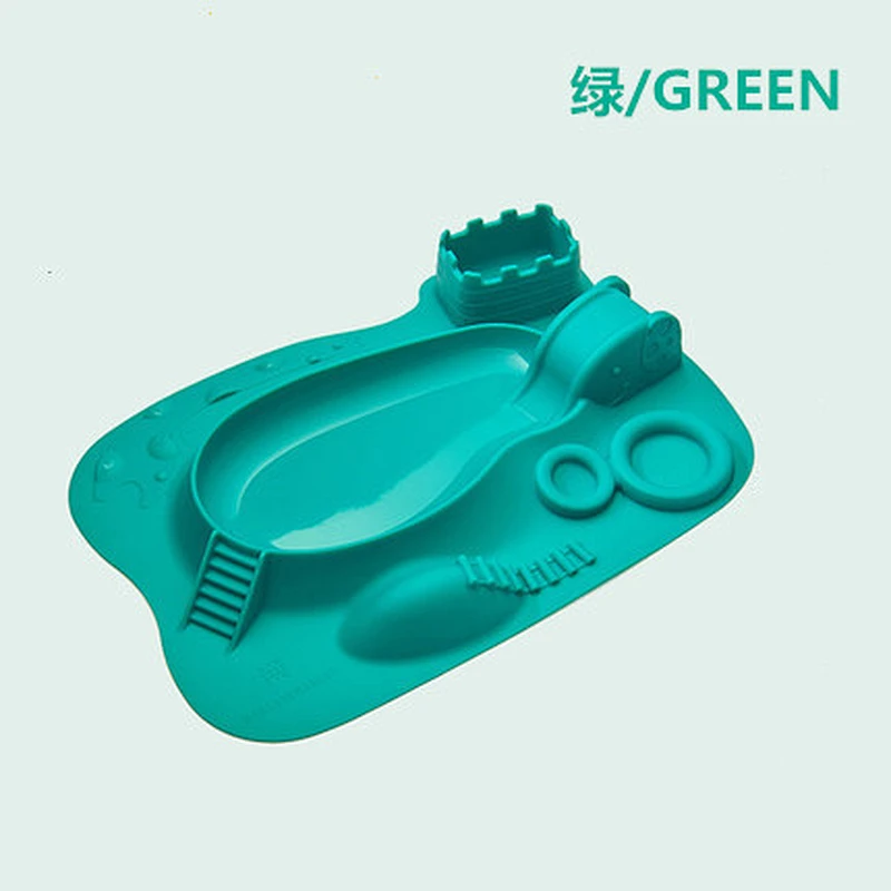 custom Portable Child interest Plate-Cartoon Amusement Park Food Tableware divided  tea cup and Snack Plate