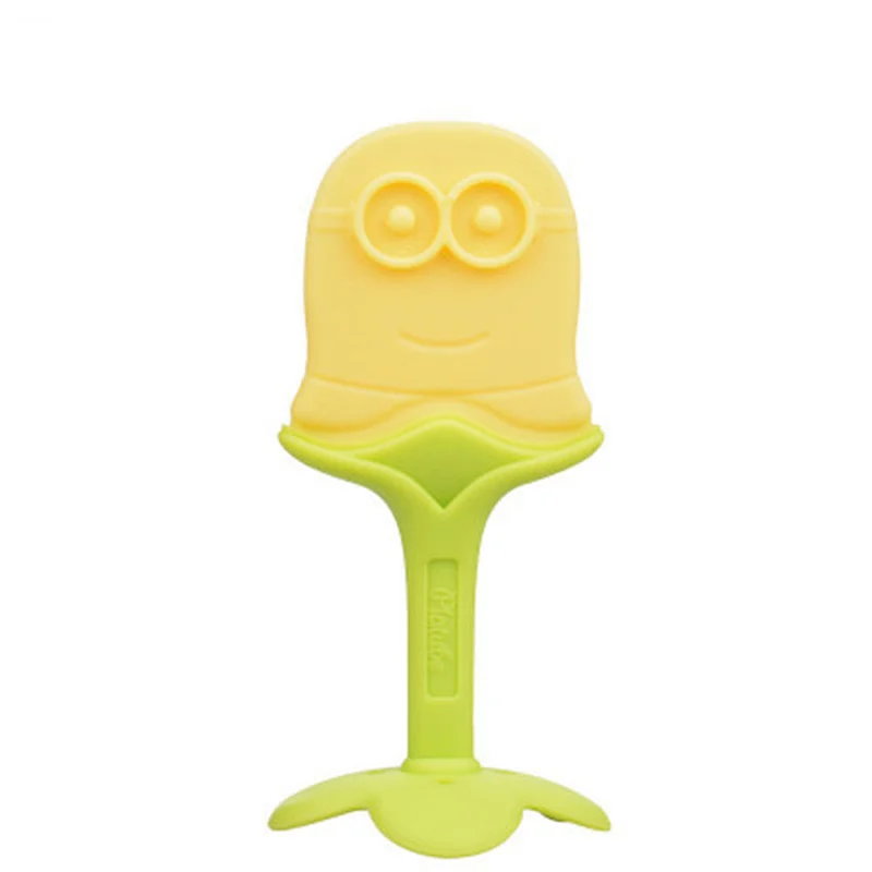 BPA FREE silicone training toy baby fruit teether