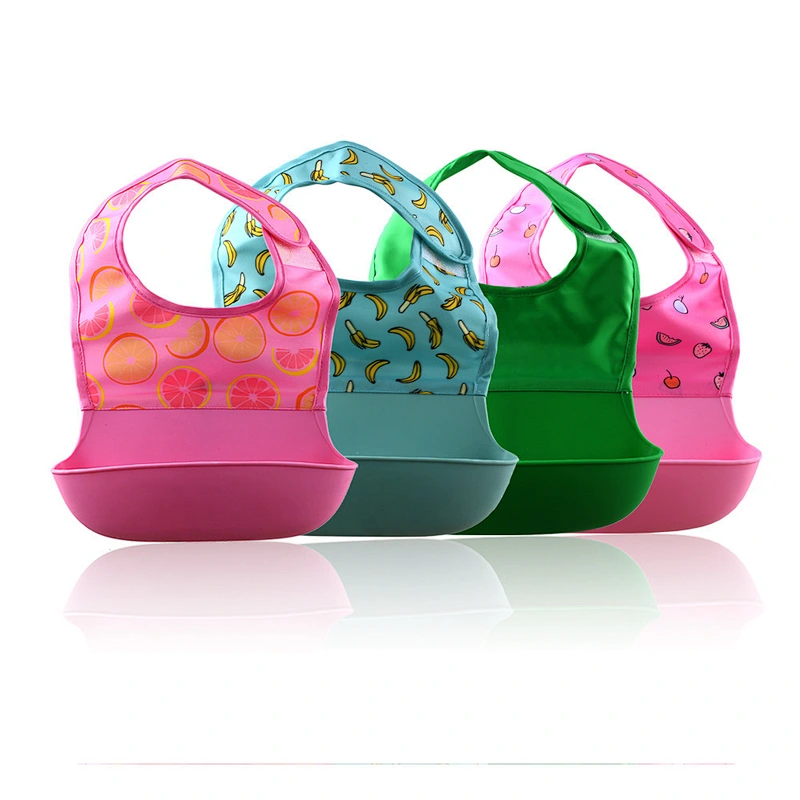 factory spot stock wholesale  food grade silicone terry cloth bibs  printed  cloth bibs low moq