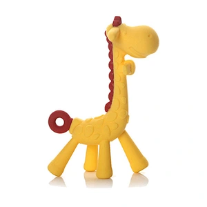 Hot-selling custom cute giraffe food grade silicone baby teether