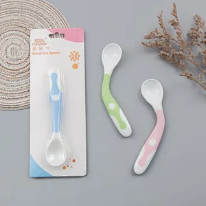 food grade silicone bendable baby spoon  twist spoon design  custom