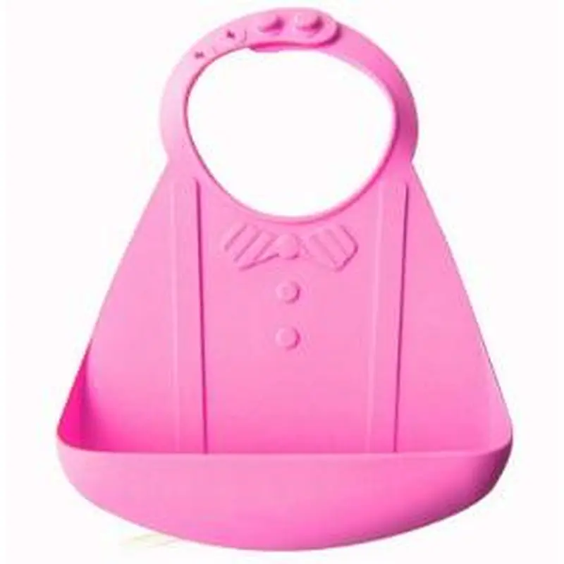 2019 Hot Sale Soft Feeding Food grade BPA Free Lovely Silicone Baby Bibs