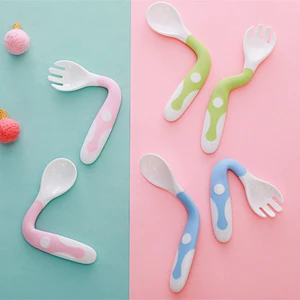 food grade silicone teething spoon   twist  design infant spoon custom